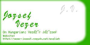 jozsef vezer business card